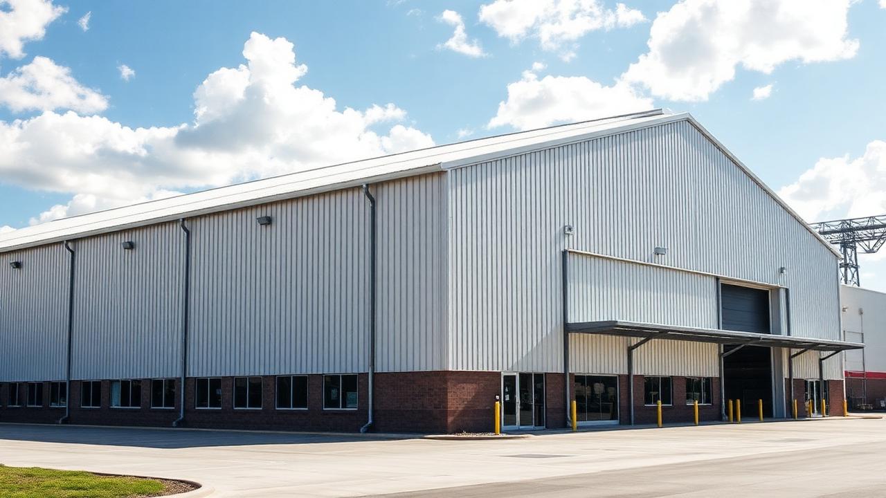 Completed industrial warehouse